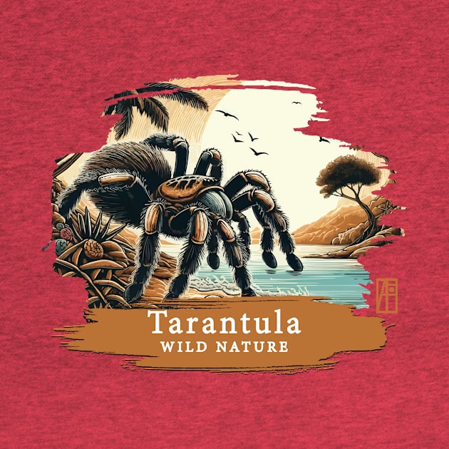 Tarantula - WILD NATURE - TARANTULA SPIDER -8 by ArtProjectShop